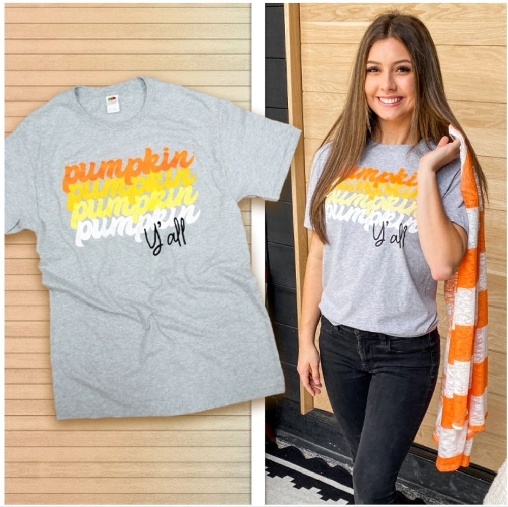 NEW Pumpkin Y'all Tee